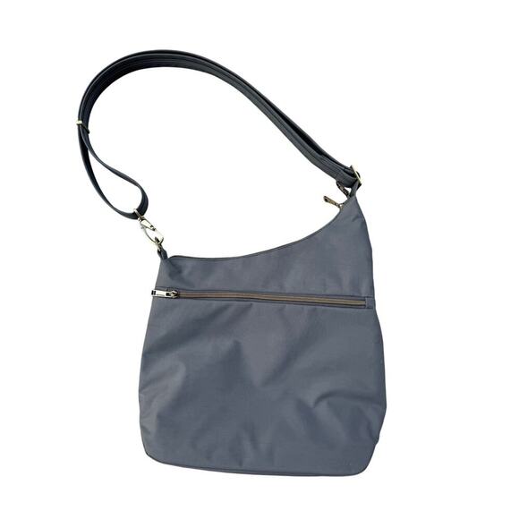 Travelon Anti-Theft Classic Crossbody bag/purse, RFID, Gray Canvas - Picture 2 of 10